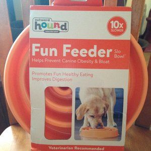 Outward Bound Fun Feeder Dog Bowl